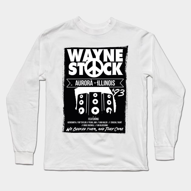 Wayne Stock Poster Long Sleeve T-Shirt by Meta Cortex